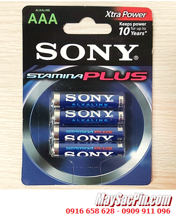 Sony LR03 AM4, Pin AA 1.5v Sony Alkaline Plus LR03 AM4 Extra Power, X.Xứ Indonesia (Vỉ 4viên)